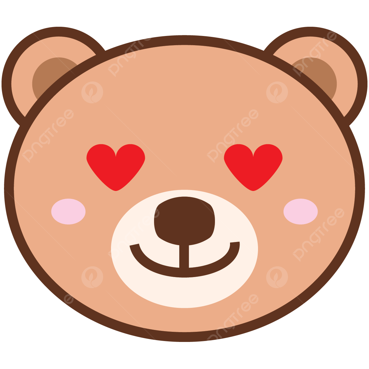 Emoji bear vector png vector psd and clipart with transparent background for free download