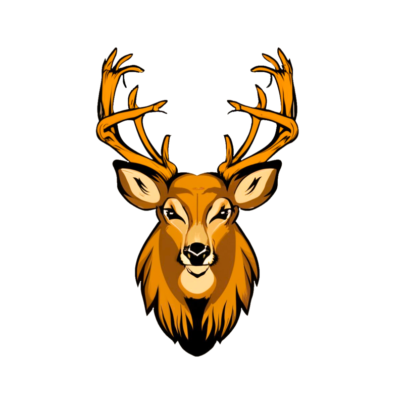 Modern deer logo design concept mascot png png images psd free download