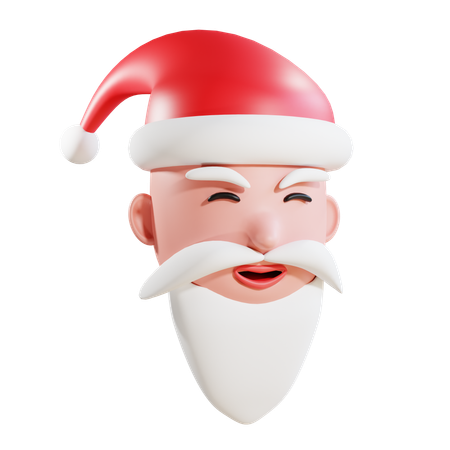 D santa head illustrations