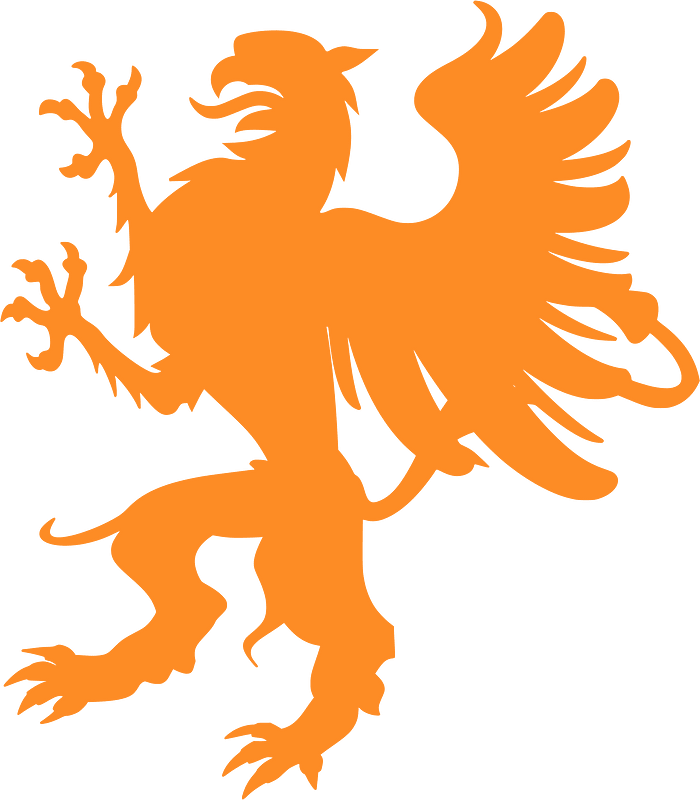 Meuble hãraldique griffon silhouette