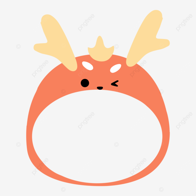 Moldura de retrato de cabeãa de dragão do ano do dragão png ano novo festival da primavera feliz ano do dragão imagem png e psd para download gratuito