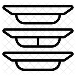 Cleaning plate line icons