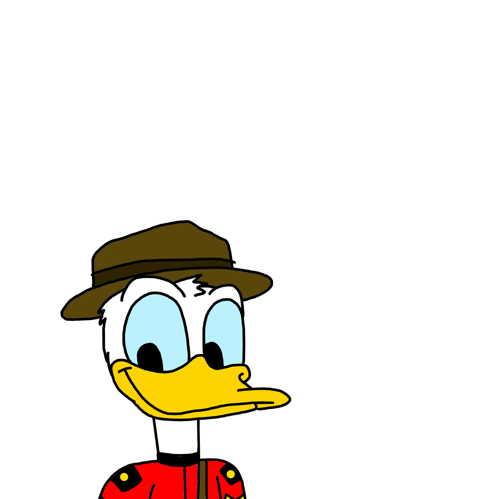 Donald as canadian police officer by ultra