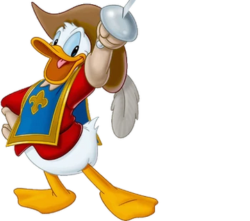 Donald duck mickey donald goofy the three musketeers near pure good hero wiki