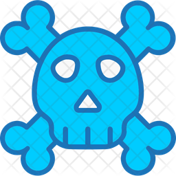 Dead duck colored outline icons
