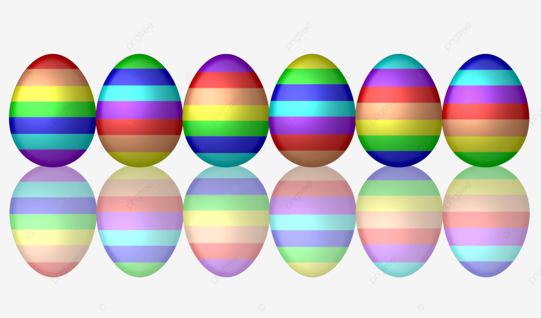 Of multicolor rainbow easter eggs easter eastereggs egg png transparent image and clipart for free download