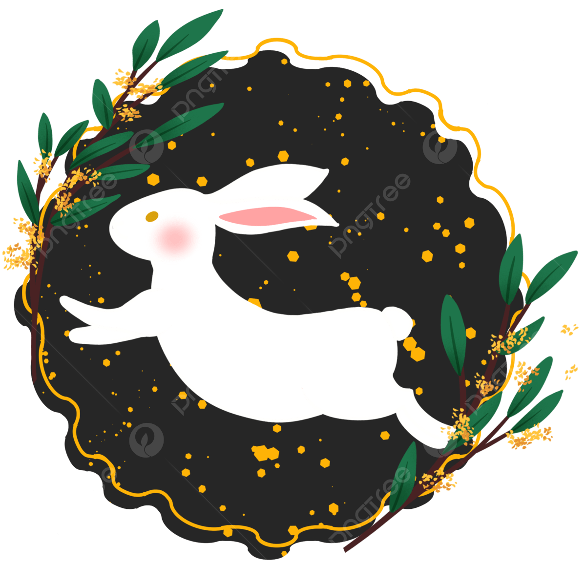 Japanese new year rabbit png transparent images free download vector files