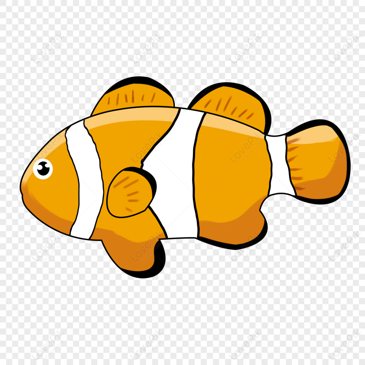Cartoon clownfish png images with transparent background free download on