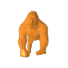 Orange gorilla d models download creality cloud