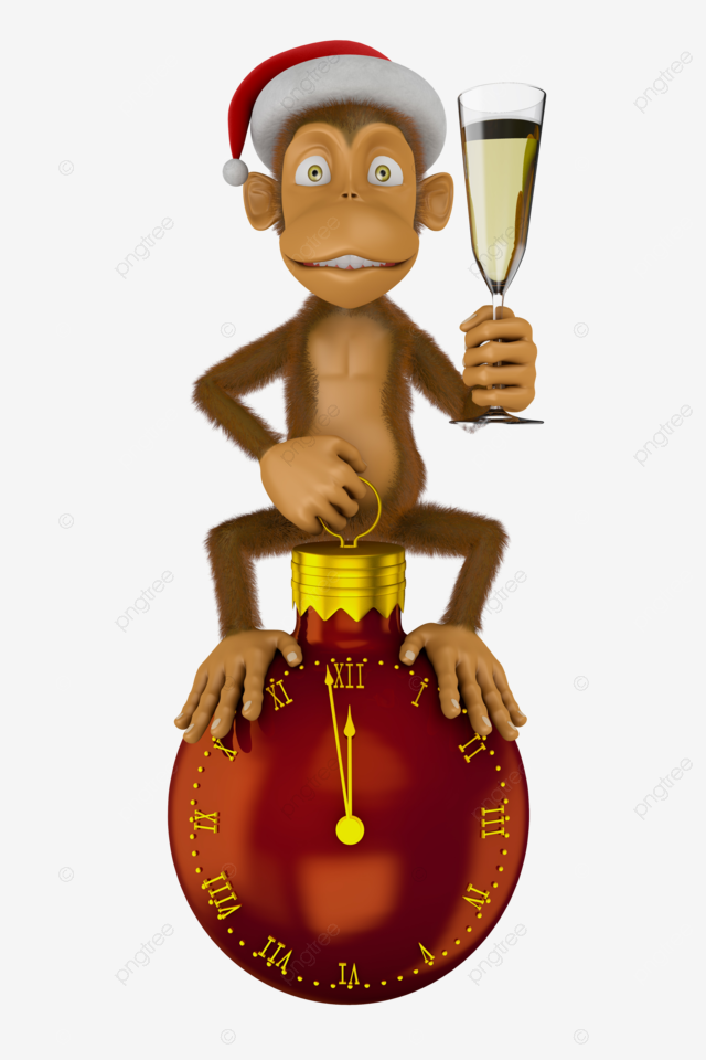Funny monkey red celebration chinese white new funny png transparent image and clipart for free download