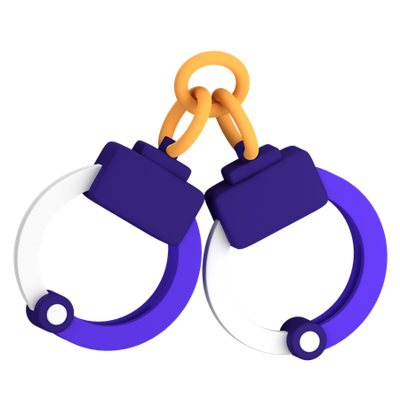 Handcuffs d icon download in png obj or blend format