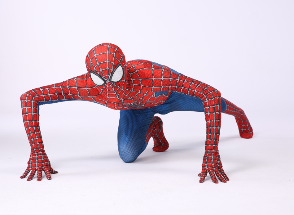 Kid adult classic raimi spiderman d print zentai cosplay costume suit cos