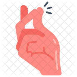 Snapping finger flat icons