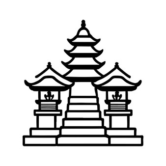 Stupa vectors illustrations for free download