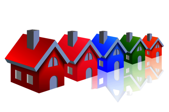 Line drawing of a town with colorful houses on it vector house drawing wing drawing colorful drawing png and vector with transparent background for free download