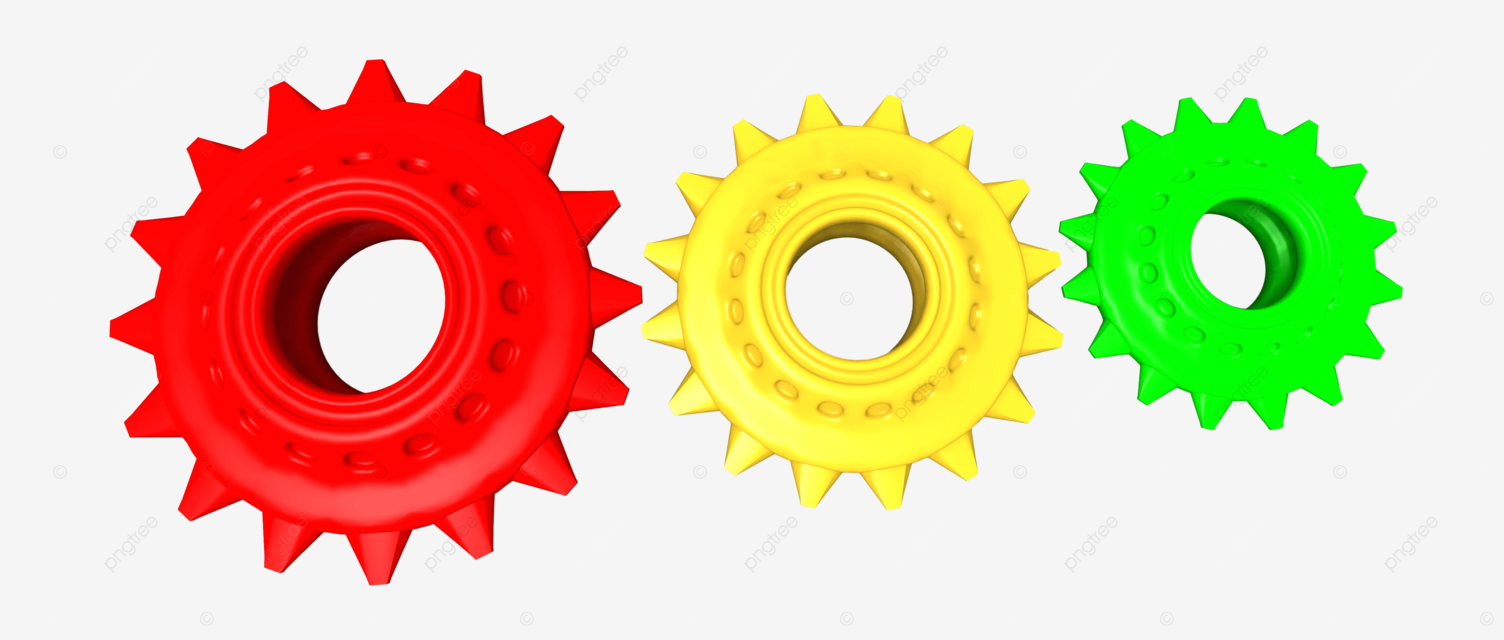Colored gears gears conceptual concept interlink png transparent image and clipart for free download