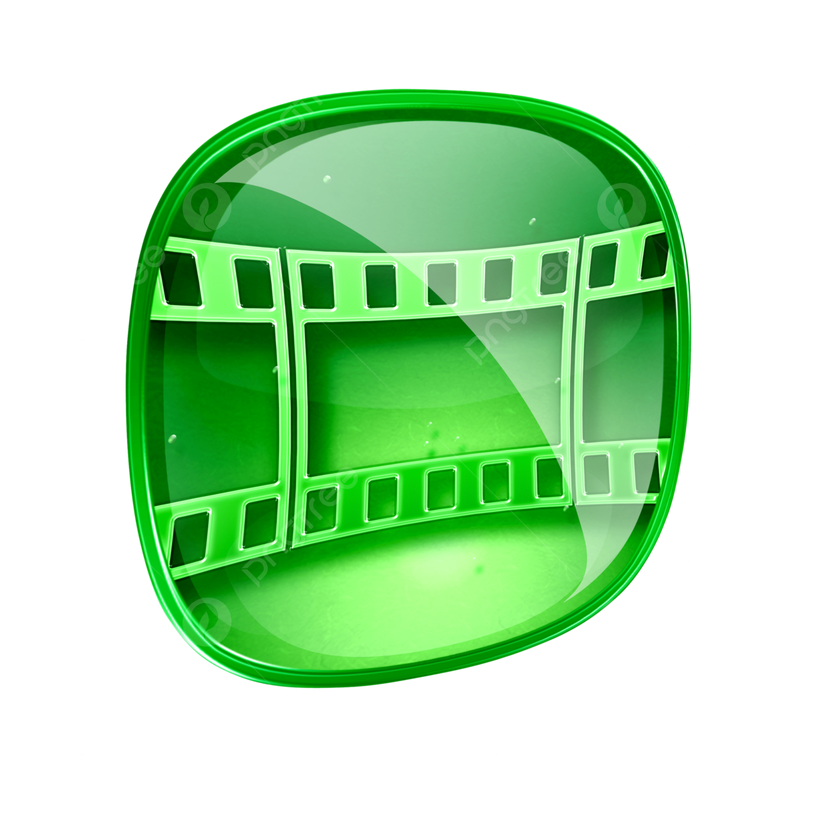 Green glass film icon on a notebook cine film film png transparent image and clipart for free download