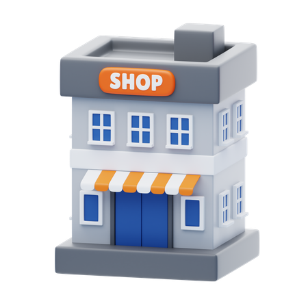 D shopping mall illustrations