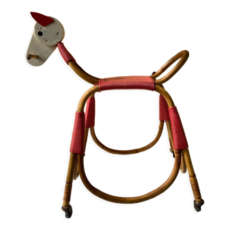 Vintage curated send hand rocking horse
