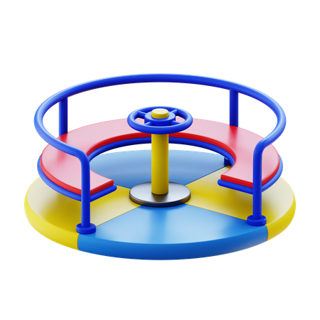 Merry go round d icon download in png obj or blend format