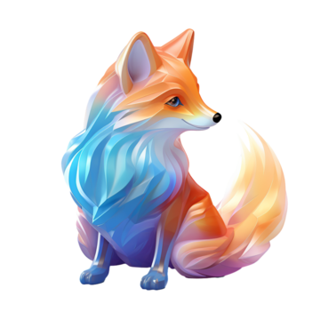 D fox png transparent images free download vector files