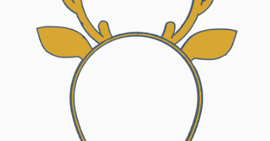 Reindeer headband by tomo download free stl model