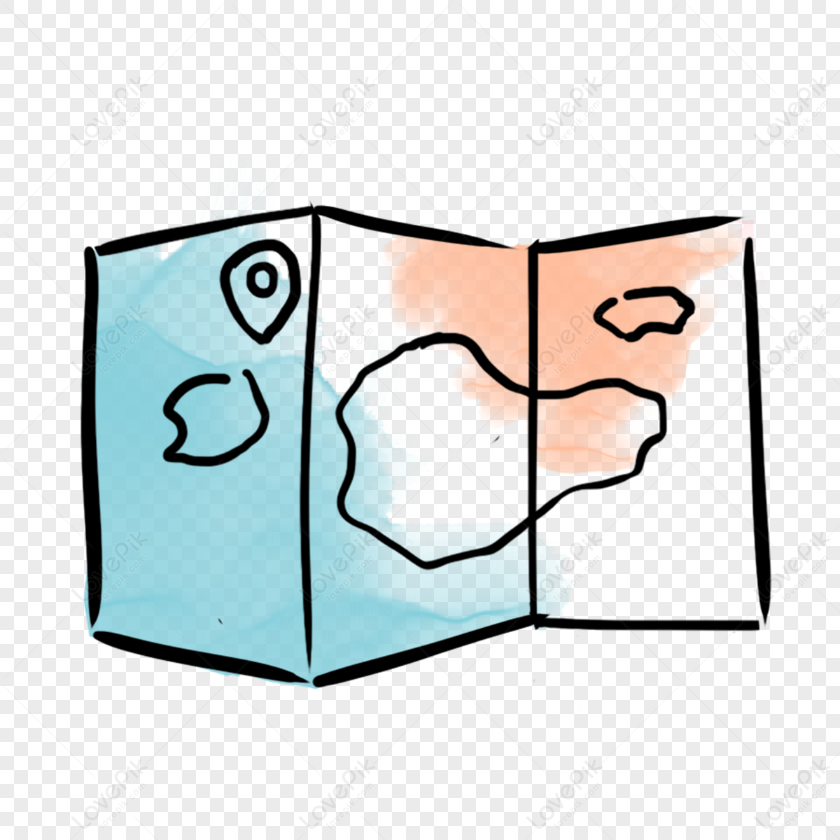 Cartoon map png images with transparent background free download on