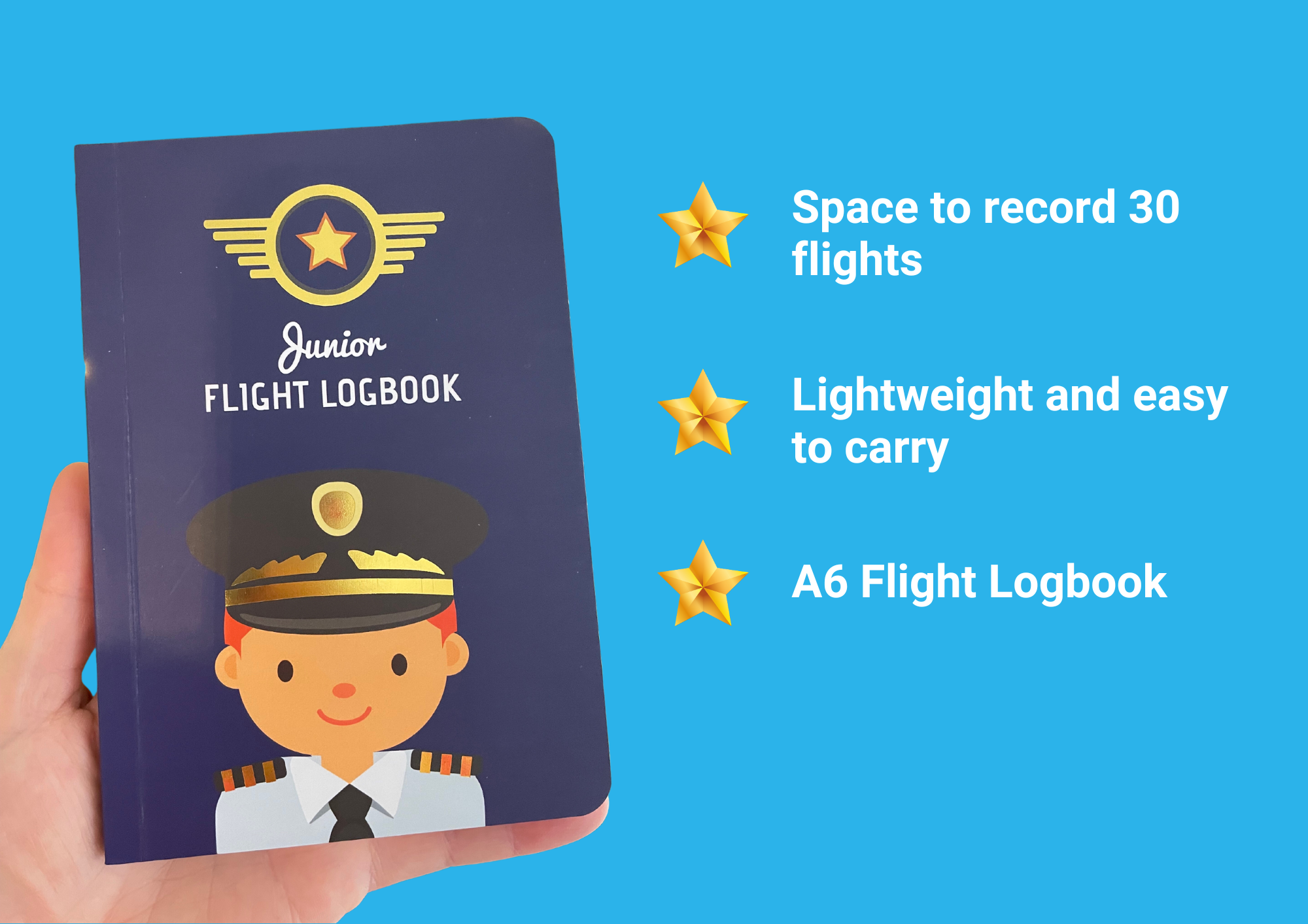 Junior frequent flyer logbook for boys rd edition