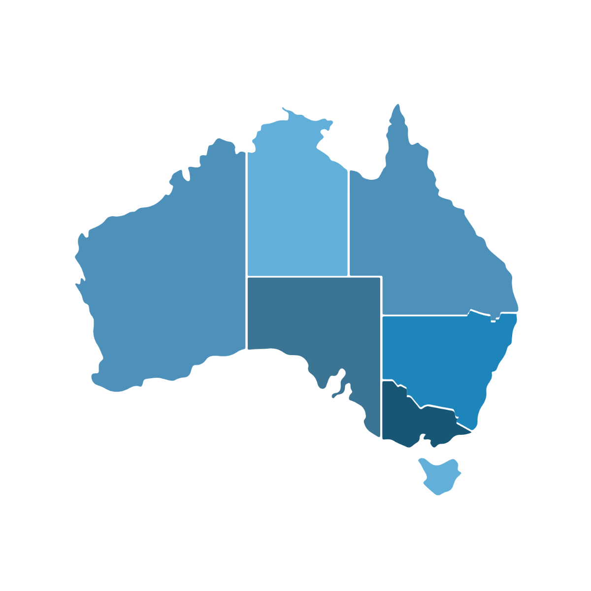 Free australia map vector