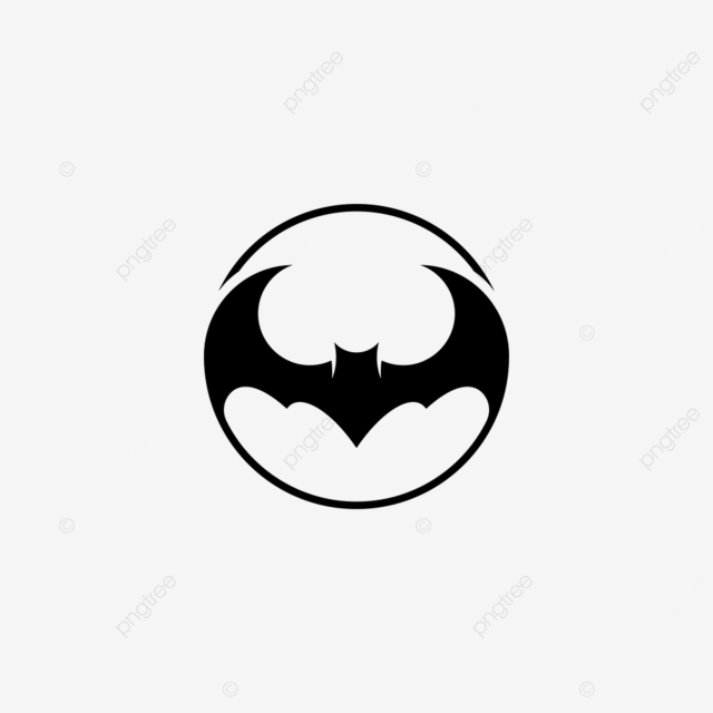 Bat logo silhouette png transparent bat logo template vector illustration night scary spooky png image for free download