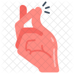 Snapping finger flat icons