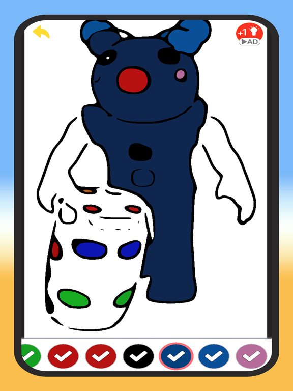 Coloring piggy fanart apps