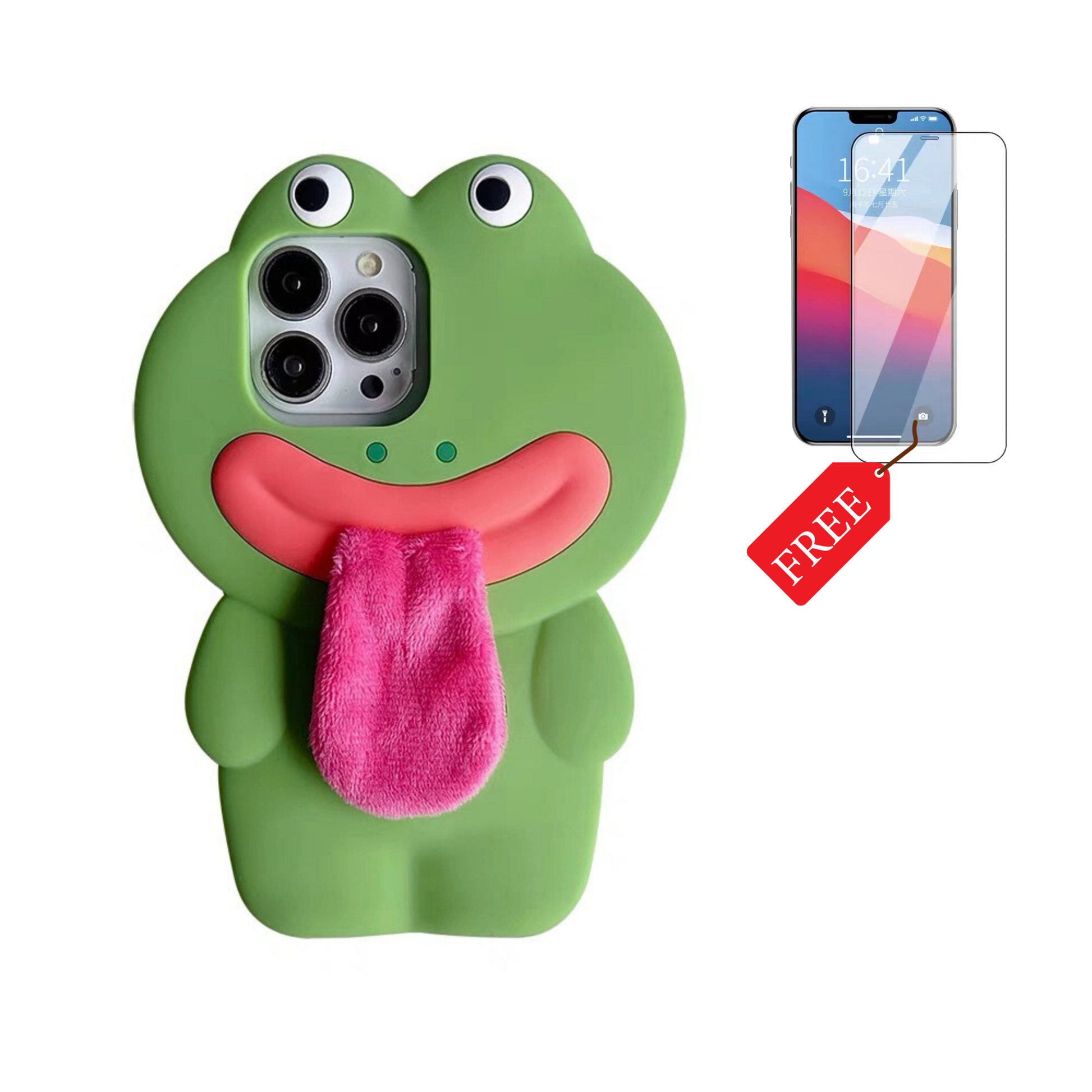 Funny face frog phone case â