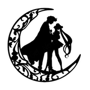 Moon wall decal