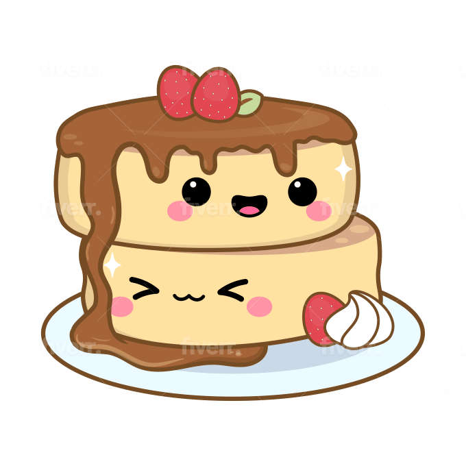 Design cute kawaii cartoon food drink and doodles by mariangehc