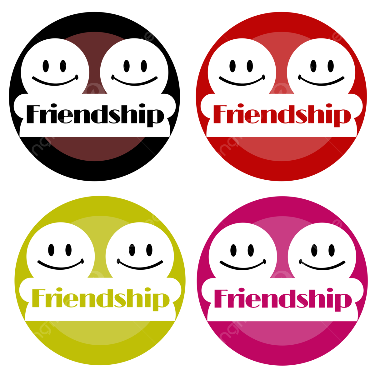 Friendship label png transparent images free download vector files