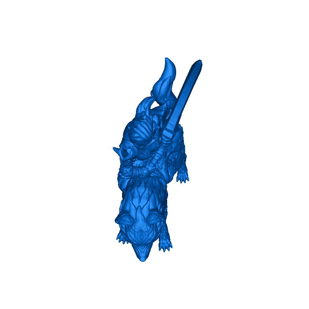 Orc plus wolf d models download creality cloud