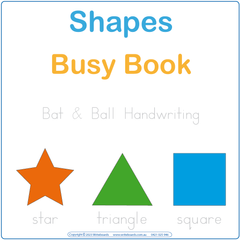 Busy book shapes package childrens writing board