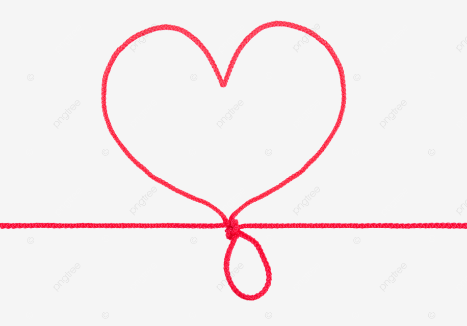 Heart shape rope isolated love cable rope png transparent image and clipart for free download