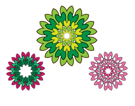 Three flowers png transparent images free download vector files