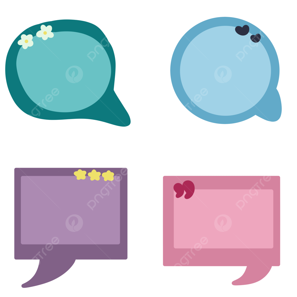 Chat box window bubble png transparent images free download vector files