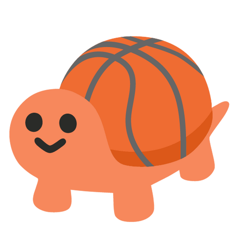 Basketball as a turtle because i like both turtles and basketball the character