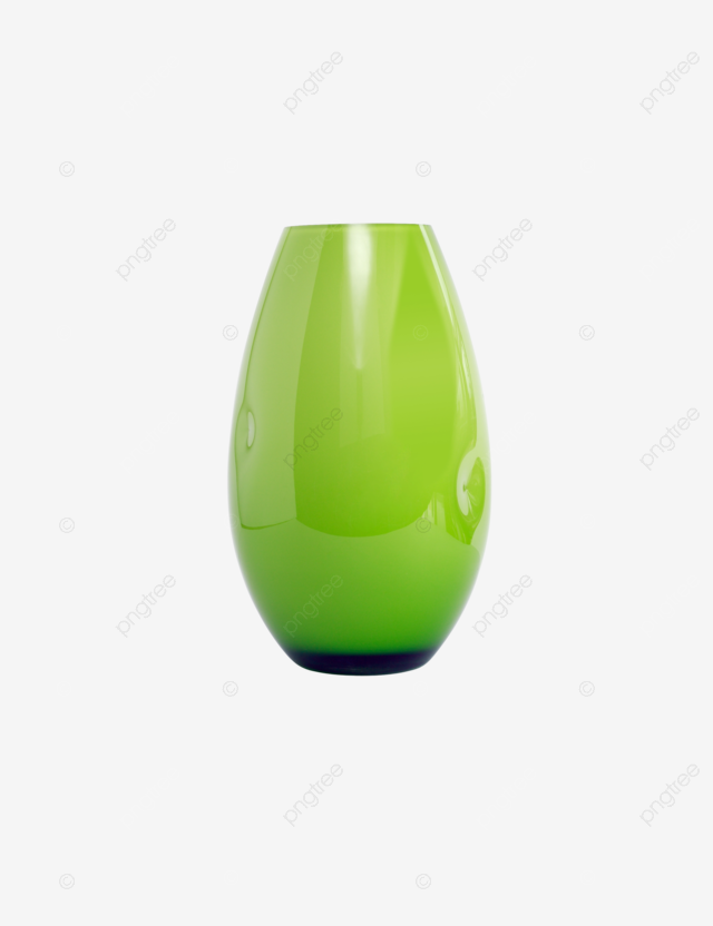 Green glass vase green fashion single object container png transparent image and clipart for free download