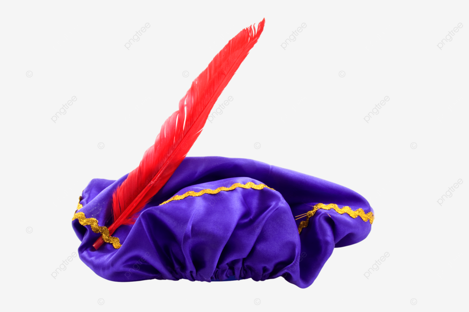 Purple hat of zwarte piet pieten traditional sinterklaas event png transparent image and clipart for free download