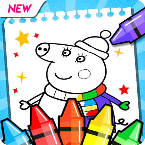 Pinkpig coloring book