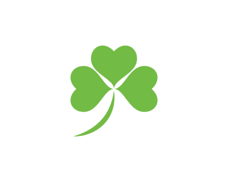 Green leaf logo vector design images green clover leaf logo template natural plant element png image for free download