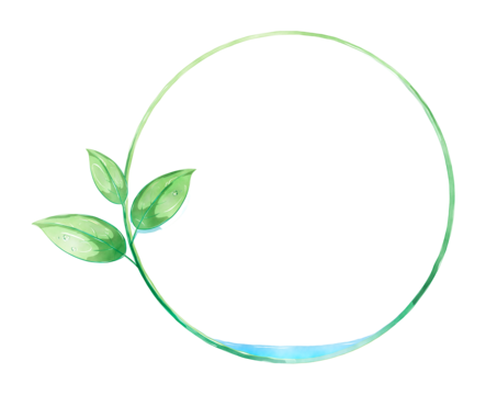 Leaf circle png vector psd and clipart with transparent background for free download