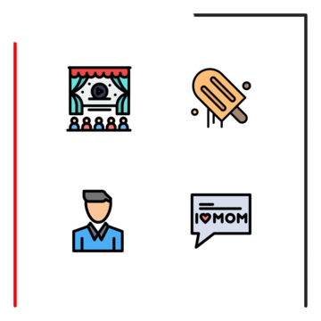 Block print vector art png pack of modern filledline flat colors signs and symbols for web print media such as block flat blockchain remove png image for free download