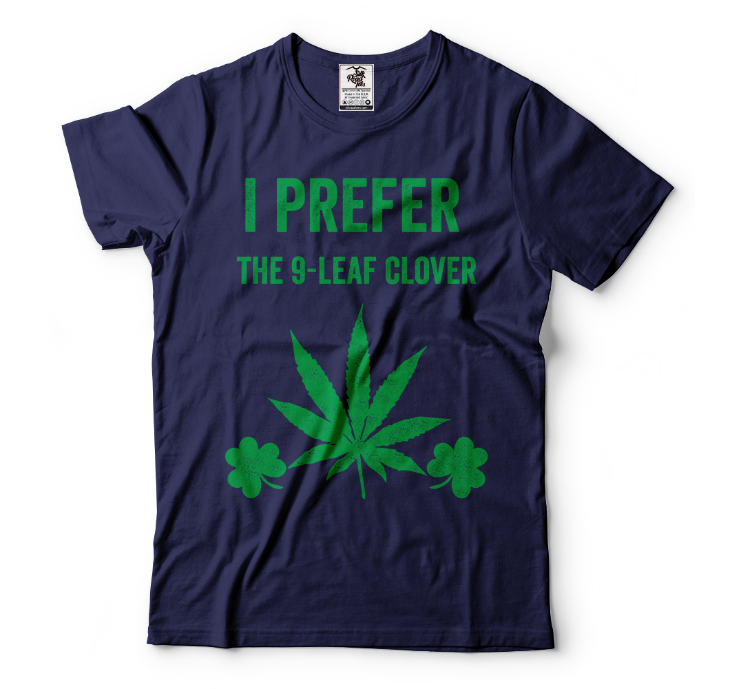 St patricks day shirt shenanigans shamrock clover weed marijuana funny t