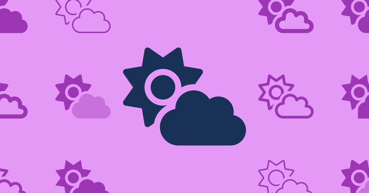 Cloud sun icon font awesome
